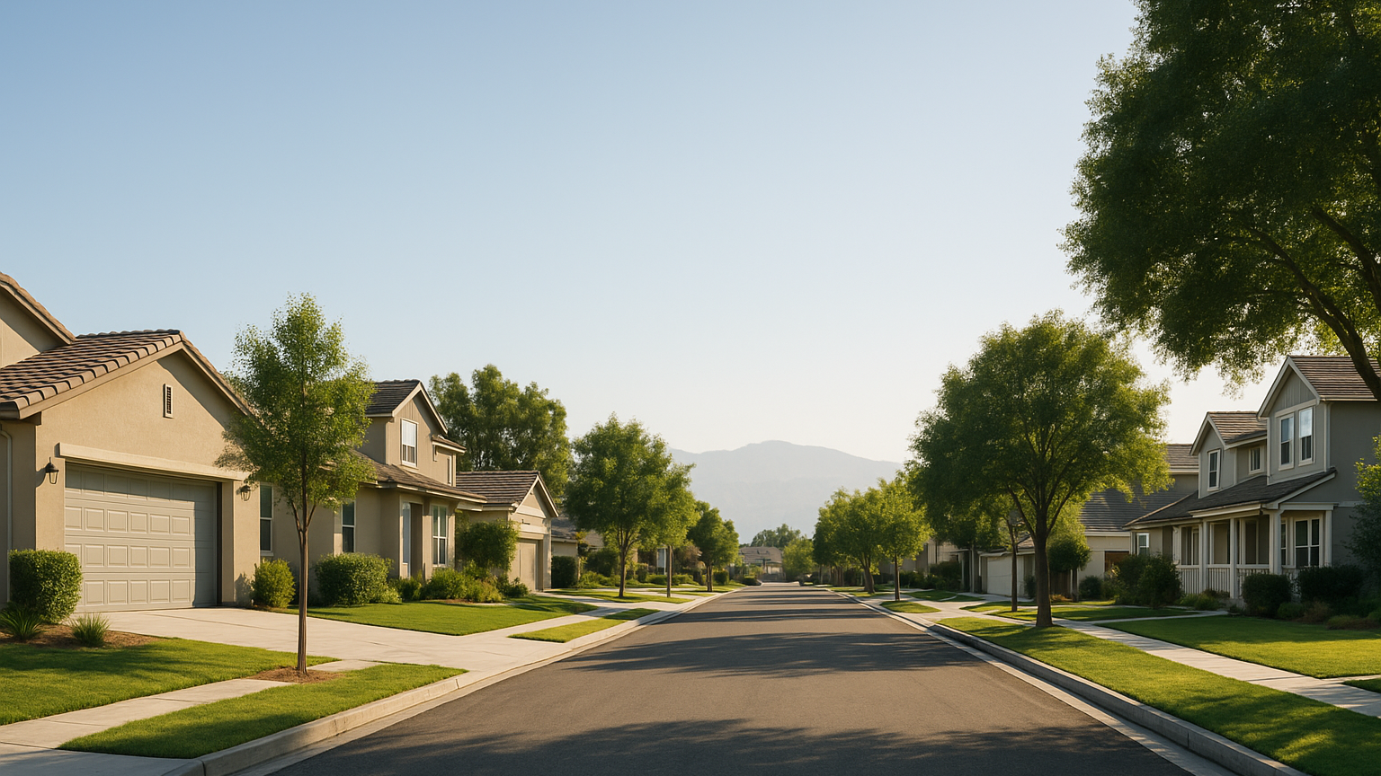Southern California residential neighborhood scene illustrating Ontario buyer guide: what to know before choosing a neighborhood for DANIEL AMINI and Advent Manor Real Estate.