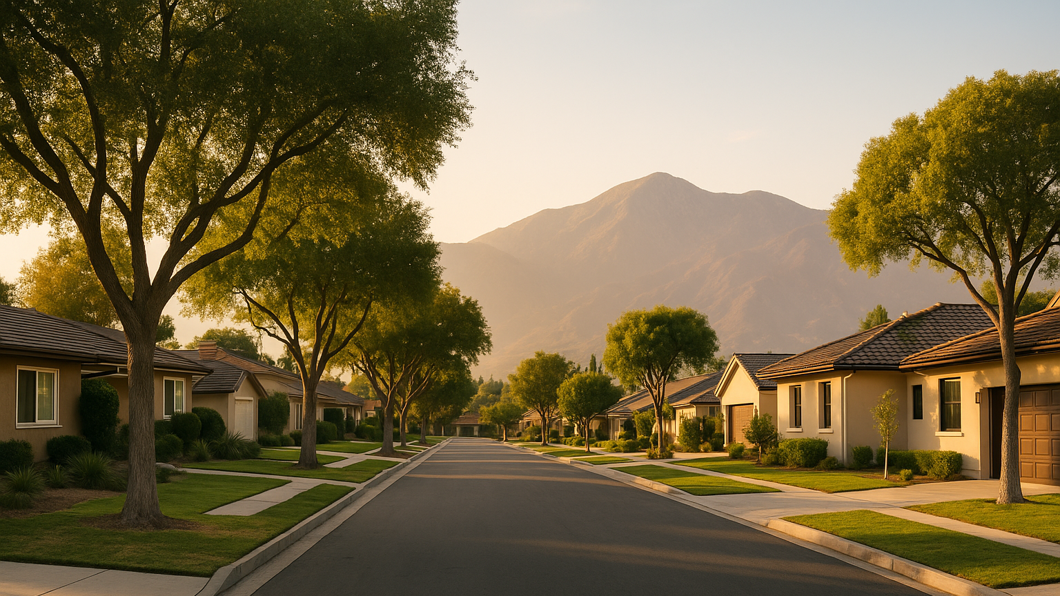 Southern California residential neighborhood scene illustrating Ontario buyer guide: what to know before choosing a neighborhood: questions buyers ask for DANIEL AMINI and Advent Manor Real Estate.